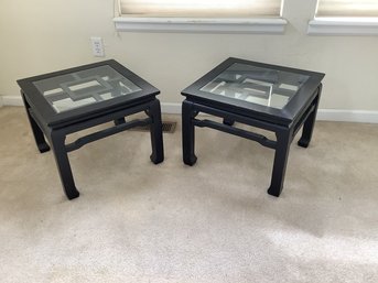 Pair Black End Tables