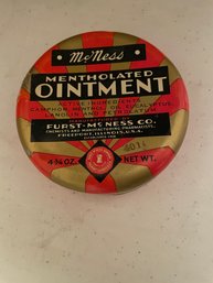 McNess Mentholated Ointment Tin (has Ointment Inside)