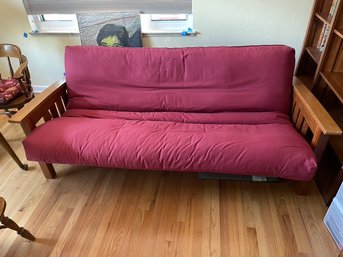 Queen Size Futon With Sold Wood Base