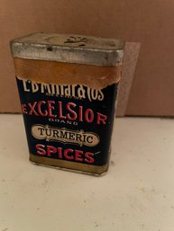 Vintage Excelsior Turmeric Spices Container