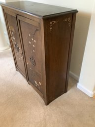 Asian Cabinet Hand Painted