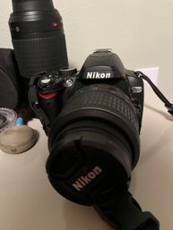 Nikon D60 DSLR Camera With Lenses And Accessories