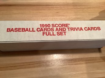 1990 Score Baseball Cards And Trivia Cards Full Set - Sealed