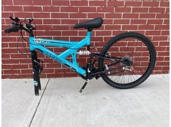 Dynacraft Gauntlet Girls Mountain Bike, Blue/black, 24 Inch Wheels