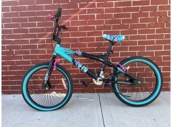 Kent Tempest Girl's Bike, Black/Aqua, 20 Inch Wheels
