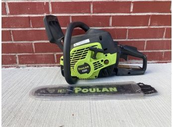 Poulan 2 Cycle Chain Saw, 33cc, Pl3314 W/ 14 Inch Bar And Chain