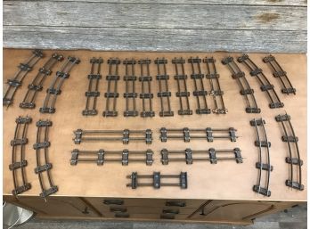 (25) S-Scale Metal Rail Road Pieces