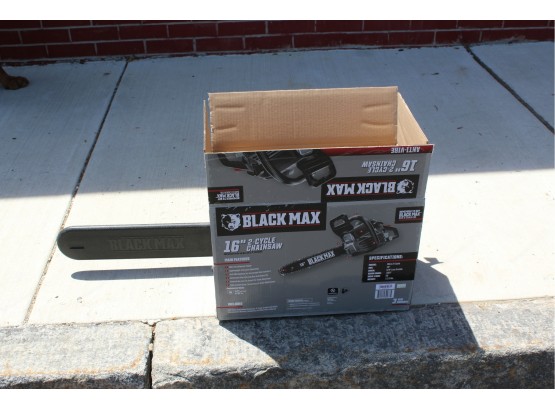 Black Max 16' 2-cycle Chain Saw Brand New In Box Never Had Gas In It