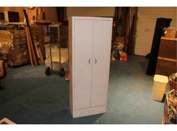 Tall Metal Cabinet With Shelves 24 X 64 X 11 No Rust