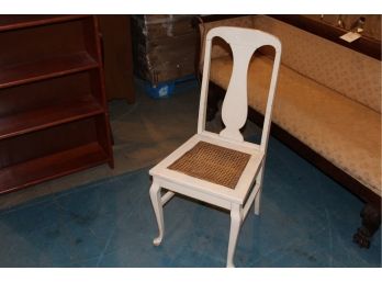 Painted Cane Fiddleback Chair