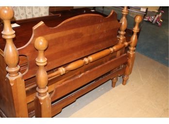 Full Size Maple Bed Frame WITH Side Rails