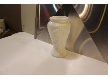 Massive Milk Glass Vase Grapes 12' Tall 5' Diameter Mouth