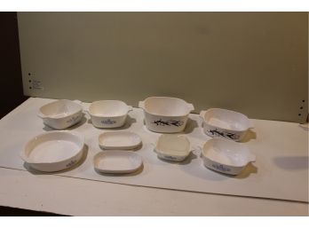 Assorted Porcelain Bakeware 9 Pieces