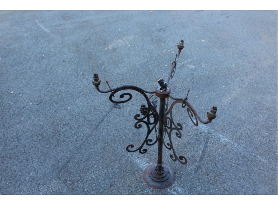 Wrought Iron Chandelier With Grapes And Grape Leaves 24' X 32'