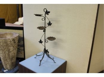 Fancy Wrought Iron Plant Stand 35' Tall