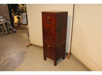 S. M. Leven & Company Antique Modular Filing Cabinet Quarter Sawn Oak 16' X 17' X 51'