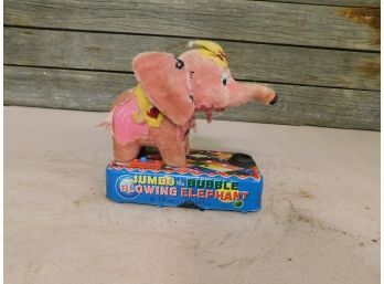 Jumbo The Bubble Blowing Elephant, Some Fur Has Peeled Off, Untested