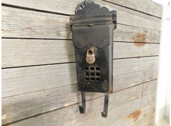 Antique Cast Iron Mailbox