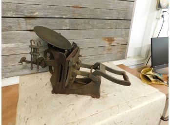 Antique Cast Iron Printing Press The Excelssior Model E Kelsey & Co. USA Fully Functional