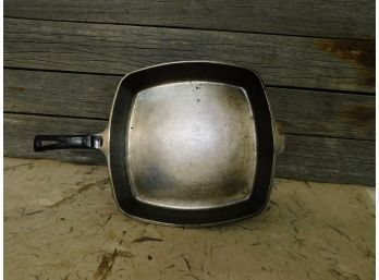 Cast Iron Square Skillet 11' X 11' Made In The USA Marked '0'