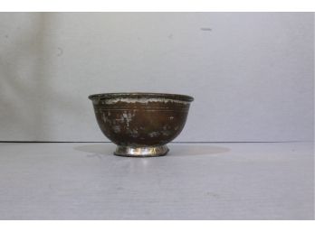 Antique Lined Copper Bowl 3.5' Tall  6' Diameter