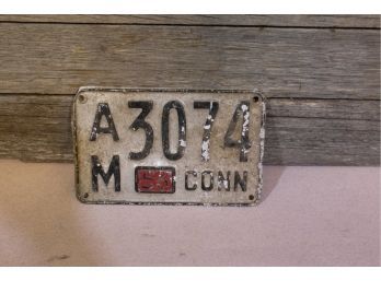 1956 Connecticut License Plate