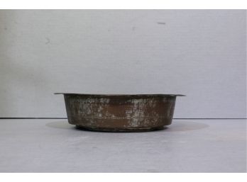 Antique Lined Copper Dish 2' Tall 8' Diameter