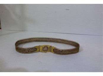 Stretchy Woven Brass Belt 31' Long 1' Wide By Martin Made In England