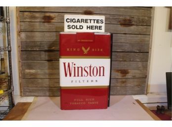 Vintage Winston 3 Dimensional Advertising Indoor/ Outdoor  Sign 17' X 5' X 33'