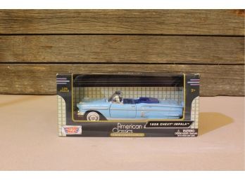 American Classics 1958Chevy Impala Blue 1:24 Scale Die Cast Model Toy Car