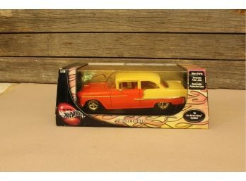 Genuine Hot Wheels Scale '55 Pro Street Chevy Modified Limited Edition 1:18 Scale Diecast Model Toy Car