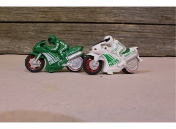 Pair Of 2004 Hess Mini Motorcylces