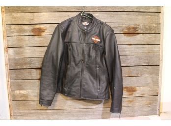 Harley Davidson Ladies Leather Riding Jacket 1W In Excellent Condition - No Tears, No Scuffs, No Stains