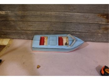 All Tin Handmade Boat From The Norman Rockwell Collection 18' X 6'