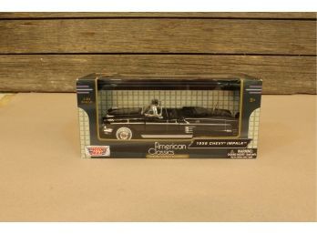 American Classics 1958 Chevy Impala Black 1:24 Scale Diecast Model Toy Cat