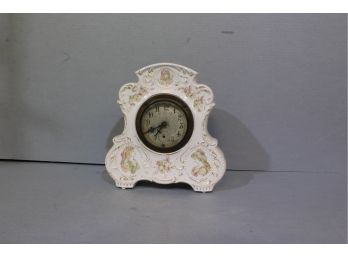 New Haven Clock Company Mantle Clock Porcelain 9' Tall
