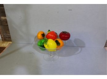 8 Piece Glass Fruit And Trifle Dish