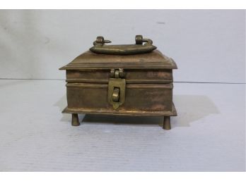 Antique Footed Bronze Strong Box 5' Tall 6.5' Wide