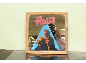 Vintage Print On Mirror The Police 12' X 12'
