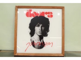 Vintage Print On Glass The Doors Jim Morrison 12' X 12'