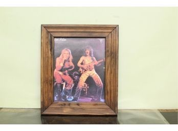 Framed Print Behind Glass Vintage Van Halen 12' X 13'
