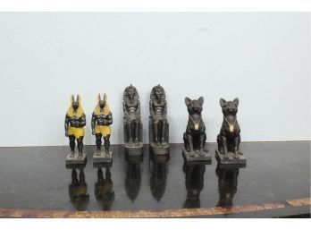 Egyptian Collection 6 Pieces 6 1/2' Tall