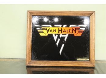 Vintage Reflective Print On Glass Van Halen 9' X 11'