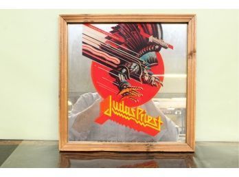 Vintage Print On Mirror Judas Priest 12' X 12'