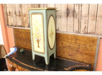 Hand Painted Plant Stand Cabinet 30' Tall, 11' Wide, 9 Deep