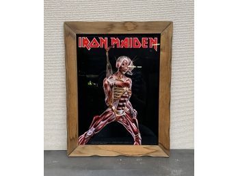 Print On Mirror Iron Maiden 14 3/4 X 18 3/4