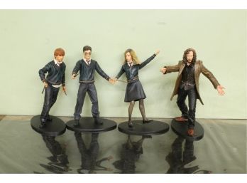 Harry Potter Group Of 4 Action Figures Ron, Hermione, Harry And Sirius
