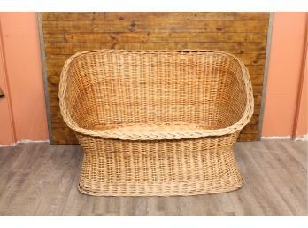 Wicker Love Seat 13' To Seat, 28' Back