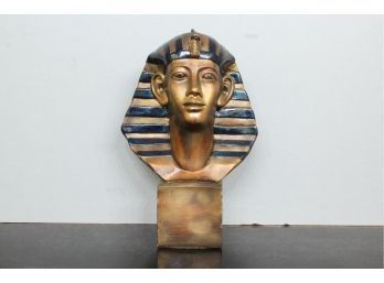 Large Chalkware Pharaoh 18 1/2' Tall