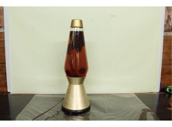 Vintage Genuine Starlight 1960s Brown Lava Lamp 17' Tall